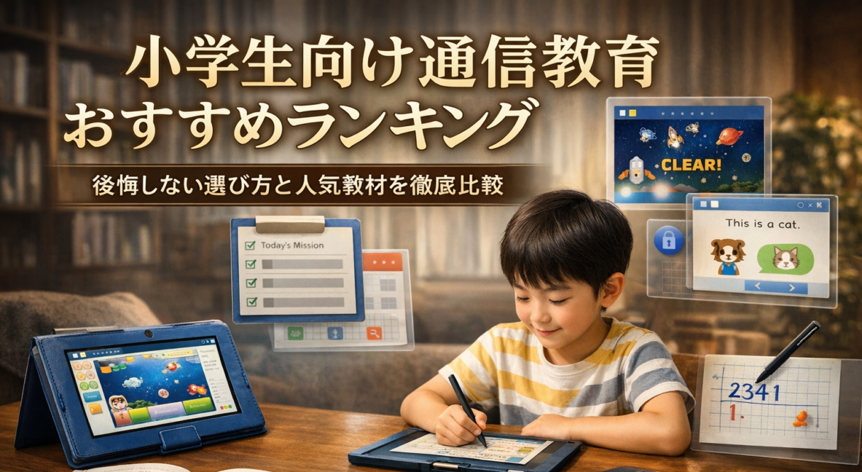小学生向け通信教育おすすめランキング|後悔しない選び方と人気教材を徹底比較